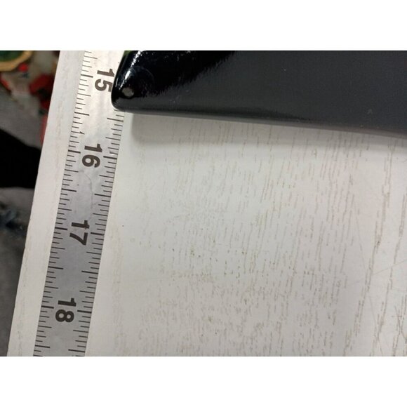 Vintage Pacific Rim Black Floral Rectangular Porcelain Large Serving Platter - Picture 6 of 6